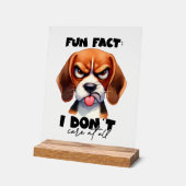 Fantastischer Funsport-Hund Acrylschild (Winkel)