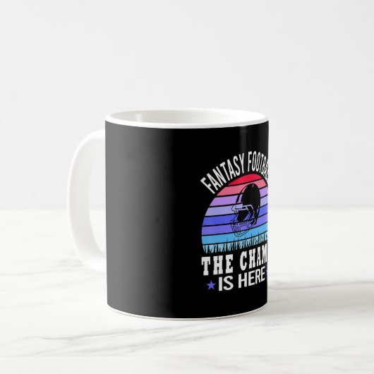 Fantastischer Fußballtag, der Champ ist Kaffeetasse (Vorderseite Links)