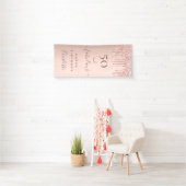 Fantastischer Geburtstagsgeschenk Glitzer Rose Gol Banner (Insitu)