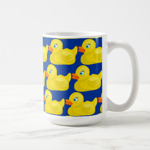 Fantastischer gelber Ducky Tapeten-Gummientwurf Kaffeetasse