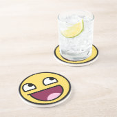 Fantastischer Gesichts-Untersetzer Sandstein Untersetzer (Seite)