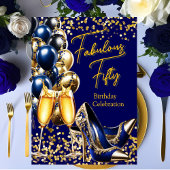 Fantastischer Glitzer Royal Blue Gold Heelse Champ Einladung