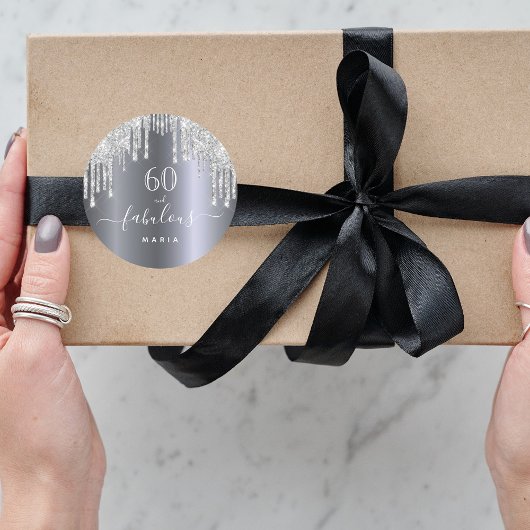 Fantastischer Glitzer Runder Aufkleber