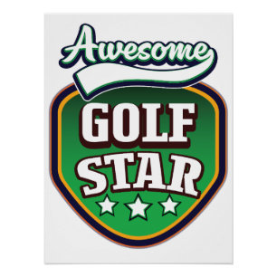 Fantastischer Golfstar Poster