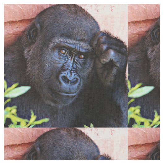 fantastischer Gorilla 1215P Stoff (Nahaufnahme)