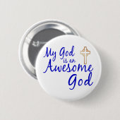 Fantastischer Gott Button (Vorne & Hinten)