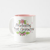 Fantastischer großer Großmutter-T - Shirt Zweifarbige Tasse (Vorderseite Links)