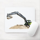 Fantastischer großer grüner Bau-Bagger #4 Mousepad (Mit Mouse)