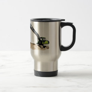 Fantastischer großer grüner Bau-Bagger #4 Reisebecher