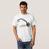 Fantastischer großer grüner Bau-Bagger #4 T-Shirt (Vorne ganz)