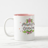 Fantastischer Großmutter-T - Shirt Zweifarbige Tasse (Links)