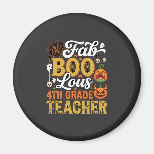 Fantastischer Halloween-Lehrer der 4. Klasse Magnet (Vorne)