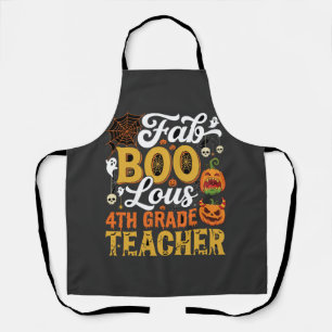 Fantastischer Halloween-Lehrer der 4. Klasse Schürze