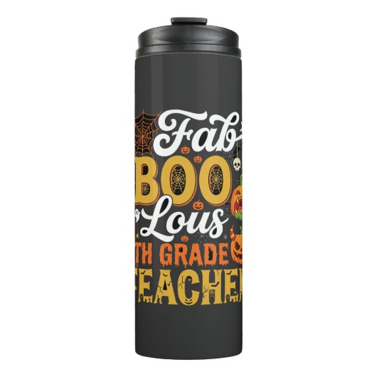 Fantastischer Halloween-Lehrer der 4. Klasse Thermosbecher (Vorderseite)