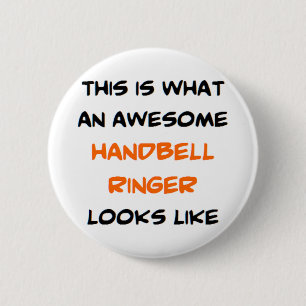 fantastischer Handbellwecker Button
