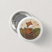 Fantastischer Herbst: Fuchs Button (Vorne & Hinten)