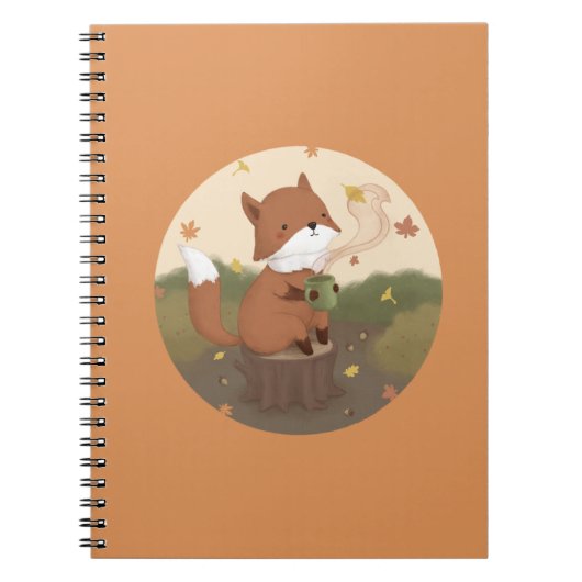 Fantastischer Herbst: Fuchs Notizblock (Vorderseite)