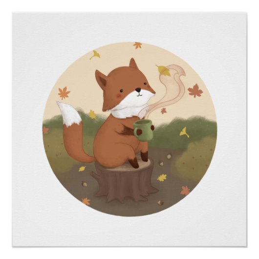 Fantastischer Herbst: Fuchs Poster (Vorderseite)