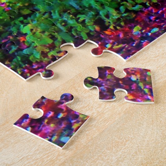 Fantastischer Herbstfarben-Herbst verlässt Bäume Puzzle (Seite)