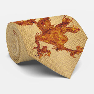 Fantastischer Holzdrache v23 Krawatte