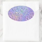 fantastischer Horizont: Ovaler Aufkleber (Tasche)