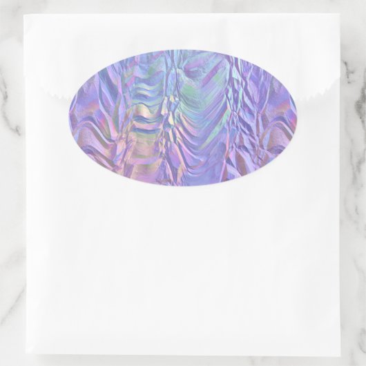 fantastischer Horizont: Ovaler Aufkleber (Tasche)