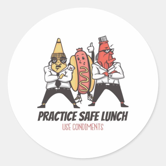 Fantastischer Hot Dog Runder Aufkleber (Vorderseite)