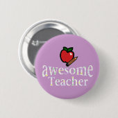 fantastischer Lehrer Button (Vorne & Hinten)