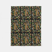 Fantastischer Leopard-abstrakte Fleece-Decke Fleecedecke (Vorderseite)