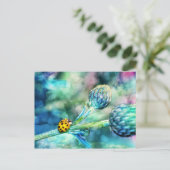 Fantastischer Marienkäfer Postkarte (Stehend Vorderseite)