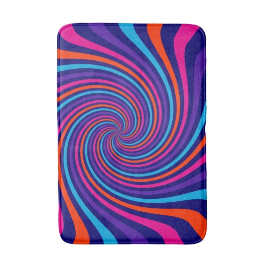 Fantastischer mehrfarbiger Strudel-Entwurf Badematte (Vorderseite Vertikal)