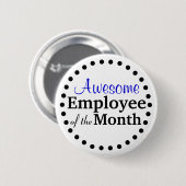 Fantastischer Mitarbeiter des Monats Button (Vorne & Hinten)