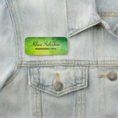 Fantastischer moderner eleganter grüner Glitzer  Namensschild (Beispiel)