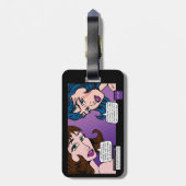 Fantastischer Moi-Pop-Kunst-Gepäck-Umbau Gepäckanhänger (Rückseite vertikal)