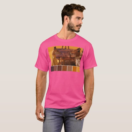 Fantastischer Mr. Fox Palette T-Shirt (Vorne ganz)