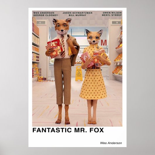 Fantastischer Mr. Fox Poster (Vorne)