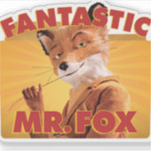 Fantastischer Mr. Fuchs Aufkleber (Vorderseite)