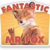 Fantastischer Mr. Fuchs Aufkleber (Vorderseite)
