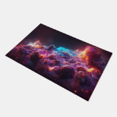 Fantastischer Nebel Abstrakter Raum 1 Fußmatte (Schrägansicht)