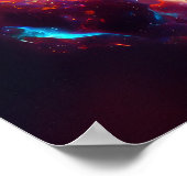 Fantastischer Nebel Abstrakter Raum 6 Poster (Ecke)