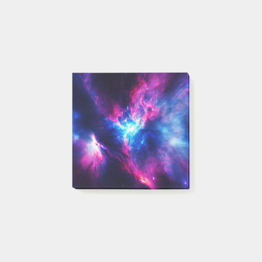 Fantastischer Nebel Abstrakter Raum 7 Post-it Klebezettel (Vorderseite)