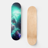 Fantastischer Nebel Abstrakter Raum 8 Skateboard (Vorderseite)