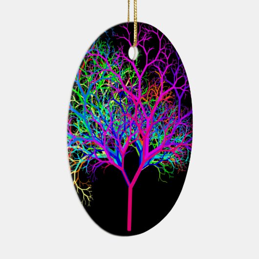 Fantastischer Neonbaum Keramik Ornament (Rechts)