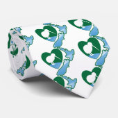 Fantastischer Neuseeland-Kiwivogel mit Karte Krawatte (Gerollt)