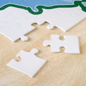 Fantastischer Neuseeland-Kiwivogel mit Karte Puzzle (Seite)