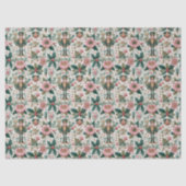 Fantastischer Nussknacker und florale Kunst Seidenpapier (Vorderseite)