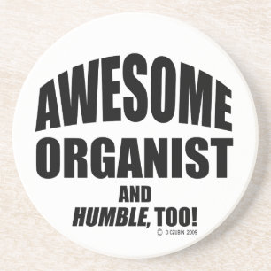 Fantastischer Organist Sandstein Untersetzer