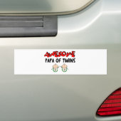 FANTASTISCHER PAPA DER ZWILLINGE AUTOAUFKLEBER (Auf Auto)