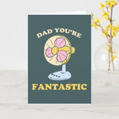 Fantastischer Papa-Witzpun Karte (Gelbe Blume)