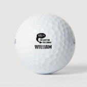 Fantastischer personalisierter Name Einzigartiger  Golfball (Vorderseite)